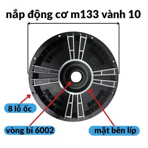 Nắp động cơ m133 8 LỖ bên líp